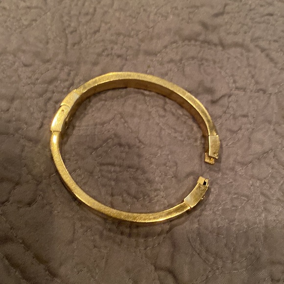 Gold tone Michael Kors crystal pane bangle bracelet. Great condition. - Picture 11 of 12